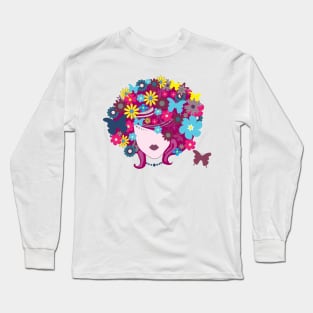 Flowers woman Long Sleeve T-Shirt